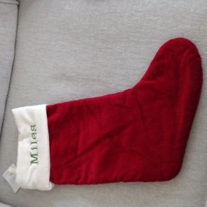 NWT Pottery Barn Personalized Stocking - Miles